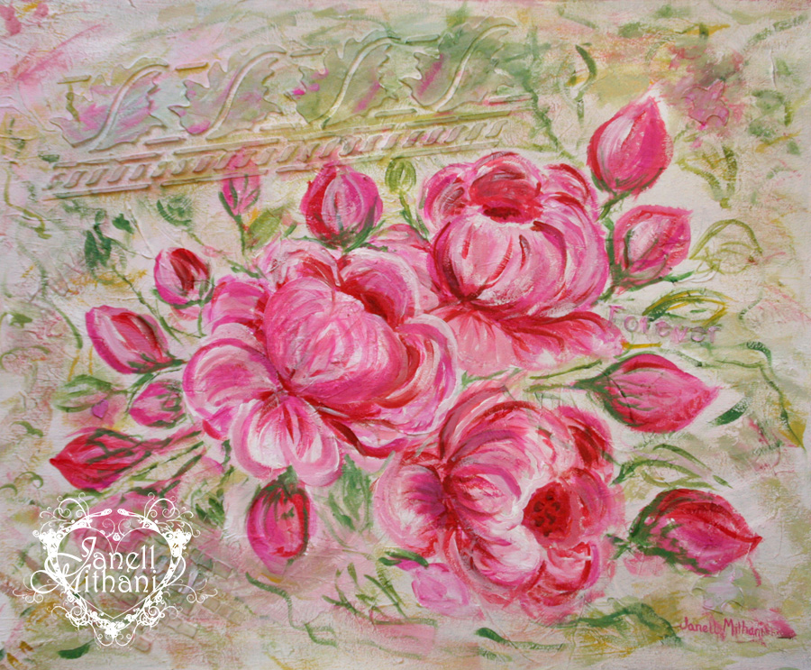 mixed media painting by Janell mithani