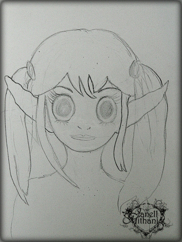 MangaPigtailsSketch1W