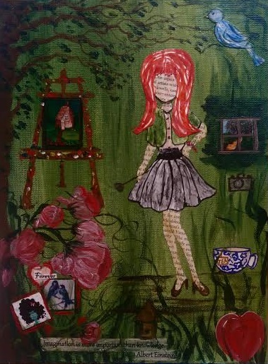 She Art mixed media by Janell Mithani