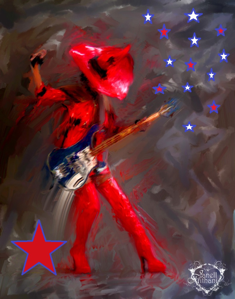 4th of July rocker by Janell Mithani