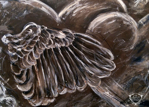 wings painting by Janell Mithani