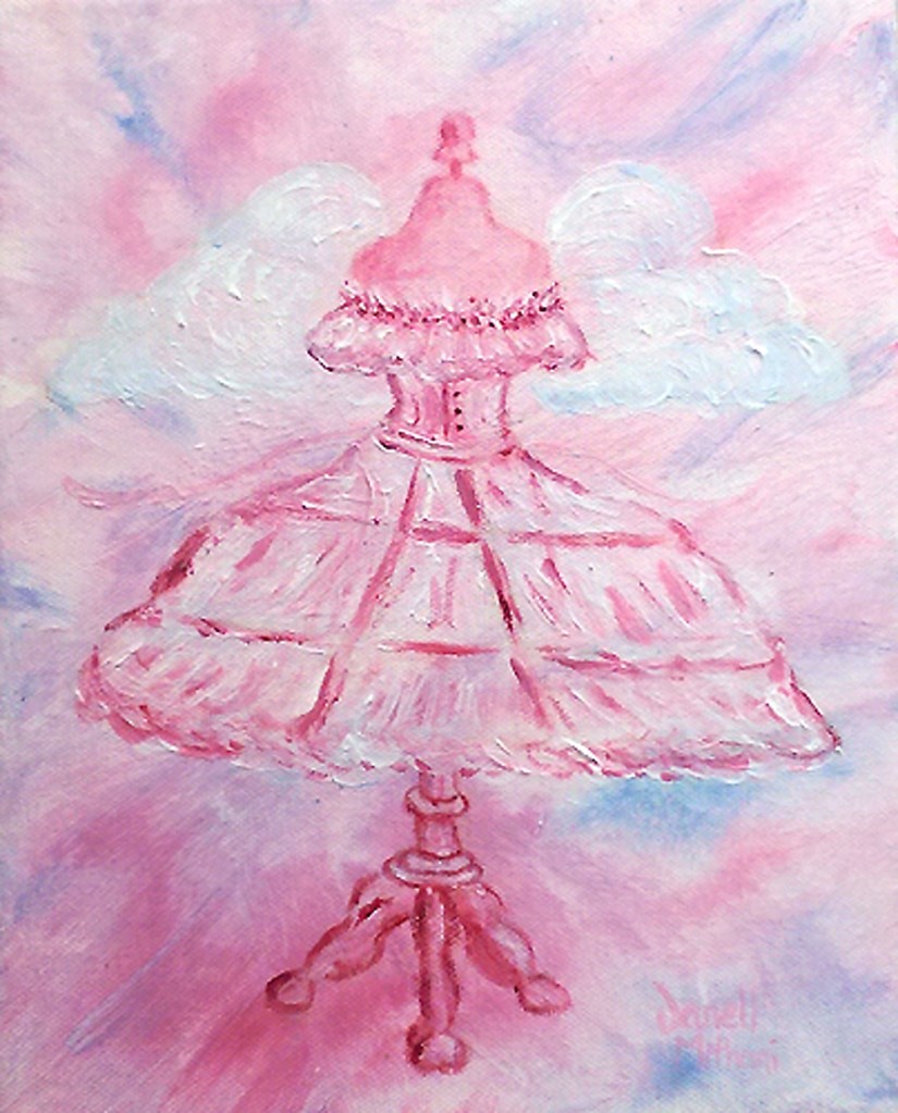 dress form painting by Janell Mithani