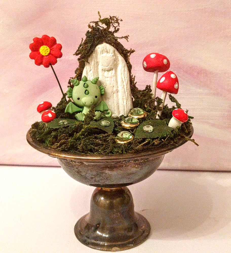 dragon fairy garden by Janell Mithani